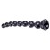 Gut Snake with 8 Bulbs BUG SNAKE BEADS Black 48 x 4.5 cm