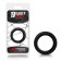 Silicone Cockring 3.4 cm diameter 3 cm width Beast Rings Black