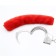 Metal handcuffs covered with FURRY Red fur