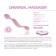 Magic Wand Silicone Massager UNIVERSAL MASSAGER 21 x 3.7 cm Pink Rechargeable