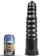 Giant Ultra Stimulating Dildo NAV61B by Domestic Partner measuring 31 x 7 cm in Black.