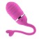 Silicone Vibrating Egg with Wireless Remote Control and Tail ODISE 17 x 3.4 cm Pink Rechargeable