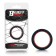 Silicone Cockring 3.6 cm Beast Rings Red and Black
