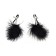 Adjustable Nipple Clamps with Feather EUPHORIC Black