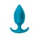 Anal Plug in Silicone with Oscillating Spheres in Metal INSATIABLE 10.5 x 4 cm Blue 