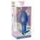 Vibrating Wearable Anal Plug in Silicone BULB 8.7 x 3.8 cm Blue