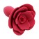 Silicone Anal Plug with Rose A-Gusto 11 x 3 cm Red