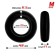 Set of 3 Cockrings measuring 2, 2.5, and 3 cm Beast Rings Black