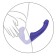 Strapless Silicone Strap-On BEND OVER BOYFRIEND 23 x 4 cm Purple
