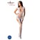 Crotchless Sexy Bodystocking in White - One Size BS082