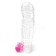 Vibrating Penis Sheath with Stimulating Texture A-Gusto 017 Transparent