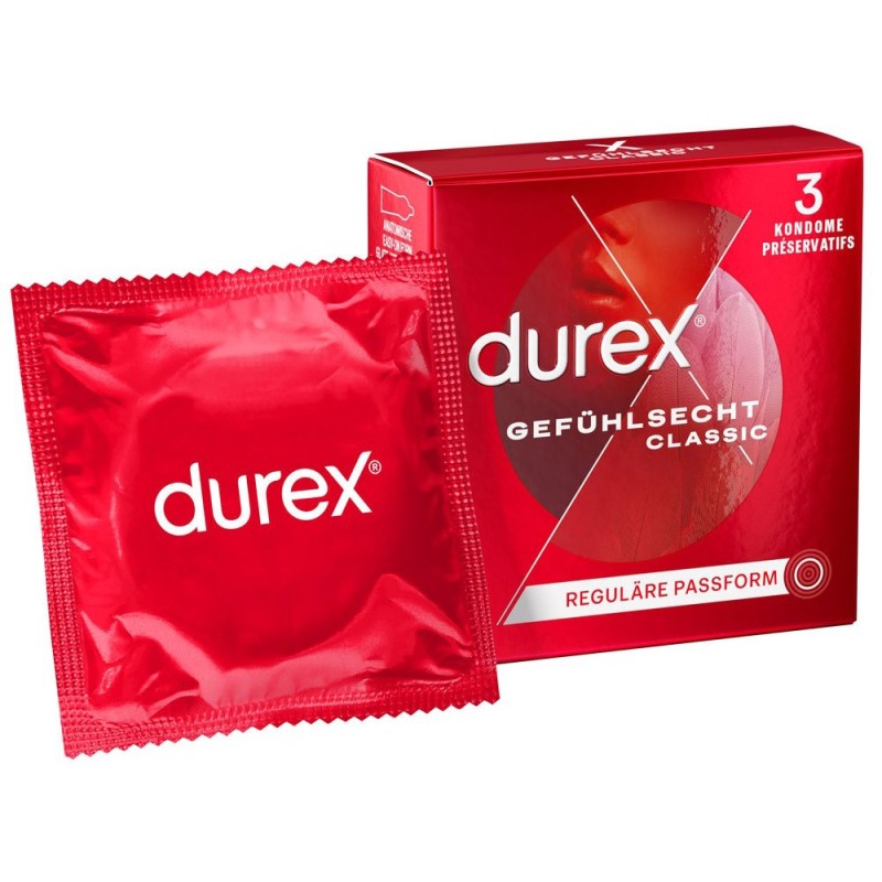 Preservativos Durex CLASSIC x 3