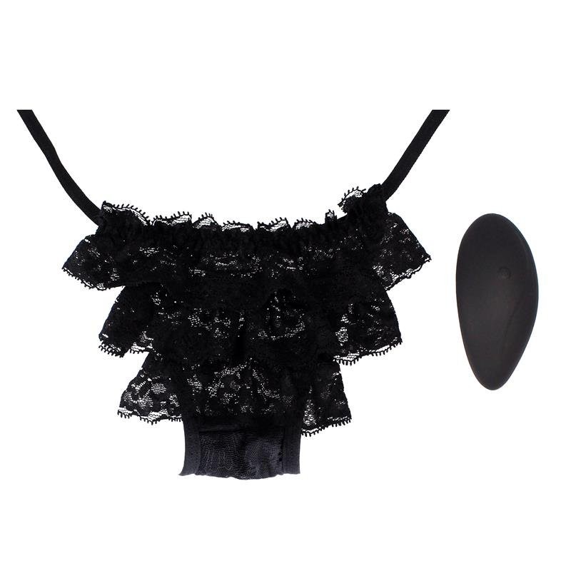 Vibrantes braguitas con control remoto inalámbrico BLISS negras