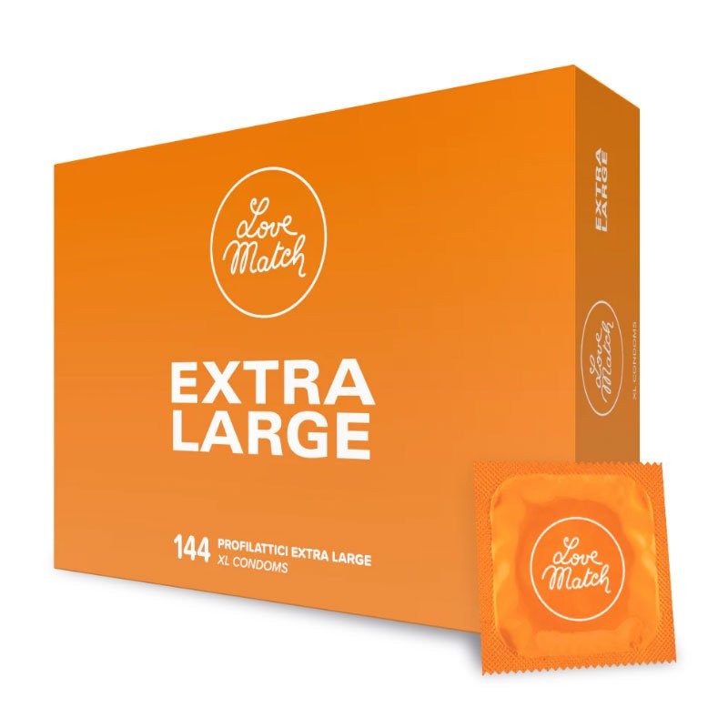 Condones extra grandes 57 mm Love Match x 144