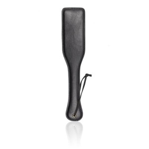 Pala Azotadora de Cuero Vegano 32 x 6.5 cm LateToBed Línea BDSM Negro