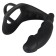Anillo para el pene con accesorio para los testículos y tapón anal vibrador en silicona negra Velvet de 10.3 x 3.3 cm negro.