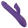 Vibrador de Conejo de Silicona con Rotación, Empuje y Estimulación del Clítoris Sweet Smile 24.7 x 3.7 cm Morado Recargable
