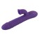 Vibrador de Conejo de Silicona con Rotación, Empuje y Estimulación del Clítoris Sweet Smile 24.7 x 3.7 cm Morado Recargable