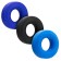 Set de 3 anillos para el pene en Plus+Silicone Hünkyjunk Negro, Azul y Azul Claro.