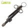 Conjunto de 2 jeringas de lubricante de silicona Brutus 16.5 x 1.3 cm negro.