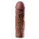 Fundas para el pene que alargan el pene en 5 cm ajustable FX MEGA 2 piel oscura.