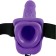 Vibrador con Correa Vibrante y Consolador Hueco Fetish Fantasy 19 x 4.3 cm Morado