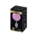 Tapón Anal de Metal con Pompon Rosa FLUFFY TWIST M 8 x 3.4 cm Plateado