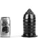 Tapón Anal Gigante THRILL All Black 16 x 8 cm Negro