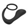 Anillo para el pene con tapón anal de silicona RANDAL 9 x 3.1 cm negro