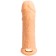 Funda con alargamiento de pene de 3 cm ANILLOS EXTRA SENSE con fijación para testículos y anillos internos estimulantes