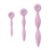 Conjunto de 3 dilatadores vaginales de silicona INTIMRELAX rosa.