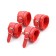 Kit de Bondage Intoyou BDSM Set de 10 Rojo