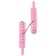 Esposas ajustables acolchadas de piel sintética CALM Pink