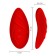 Vibrantes braguitas con control remoto inalámbrico DIVINE Rojo