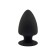 Tapón anal de silicona MODELO 1 S 9 x 5.2 cm Negro