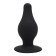 Tapón anal de silicona MODELO 2 L 10.2 x 4.5 cm Negro