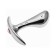 Tapón Anal Portátil en Metal PBGS M con Gema Rosa 9 x 3 cm Plata