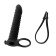 Strap-on vibrador para doble penetración en silicona RORI 16,2 x 2,7 cm Negro