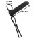 Strap-on vibrador para doble penetración en silicona RORI 16,2 x 2,7 cm Negro