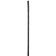 Flexible Silicone Urethral Sound con Ridges Estimulantes SU08 24 x 1 cm Negro