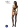 Bodystocking Sexy Abierto en la Entrepierna en Negro - Talla Única BS049