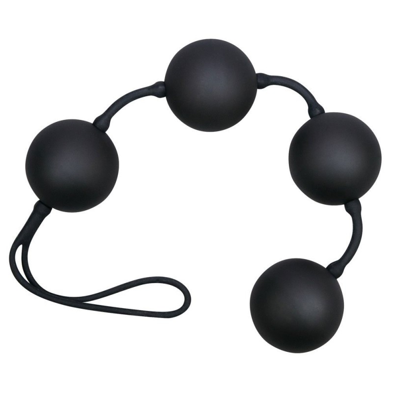 Boules en silicone oscillantes VELVET 24 x 3,5 cm noir