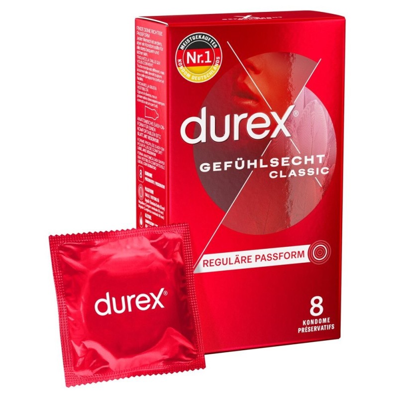 Préservatifs SENSUAL CLASSIC Durex x 8