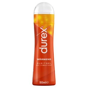 Lubrifiant à base d'eau PLAY WARMING Durex 50 ml avec un effet chauffant