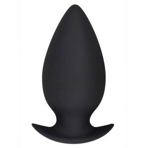 Plug anal portable en silicone BUBBLE PRO 11 x 5 cm noir