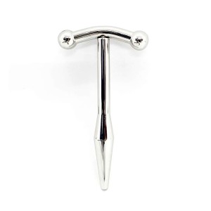 Sonde urétrale en acier inoxydable MAGIC MAKE CUM 6,4 x 0,7 cm argentée