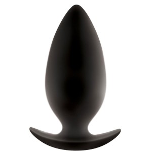 Plug anal portable en silicone SPADES LARGE 10,5 x 4,4 cm noir