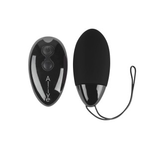Œuf vibrant en silicone avec télécommande sans fil MAGIC EGG MAX 8,4 x 3,8 cm noir