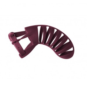 Ceinture de chasteté pour pénis avec cage et nœud coulant en silicone ROMELLO violet