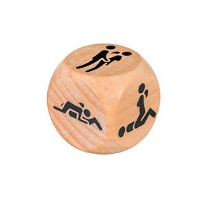 Dés à coudre en bois des positions du Kamasutra par Adrien Lastic